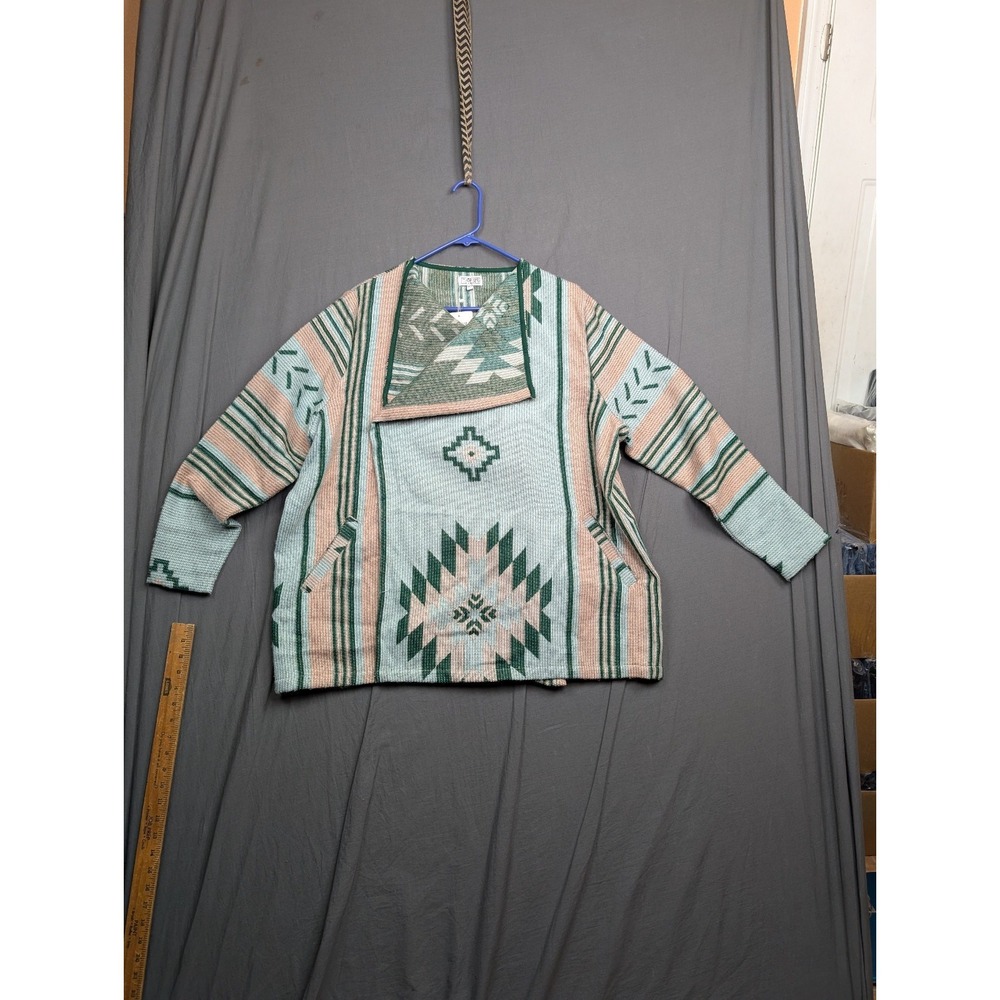 Tamsy Women' Western Style Sweater Jacket One Size Plus